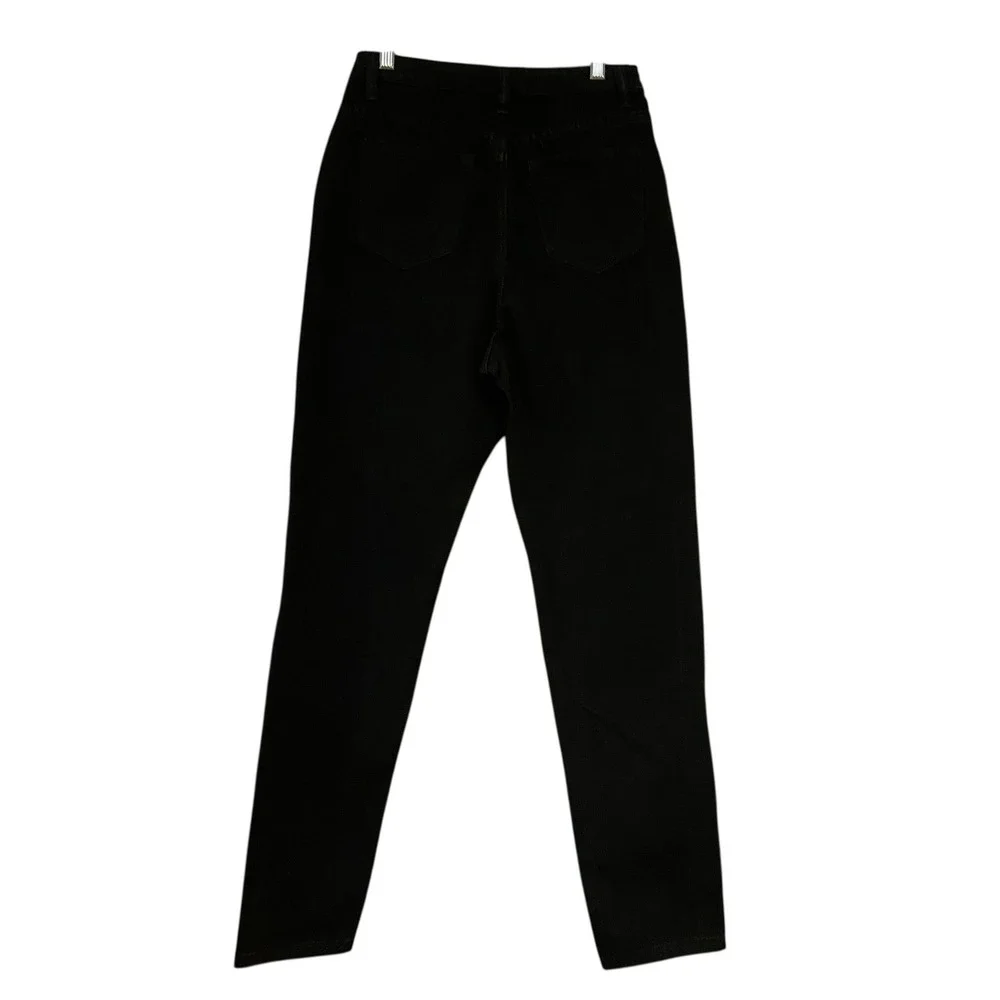 NEW Missguided Women's Riot‎ High Waisted Mom Jeans Size Tall 4 Black